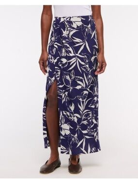 Abercrombie NWT mid rise sarong maxi skirt size large tall